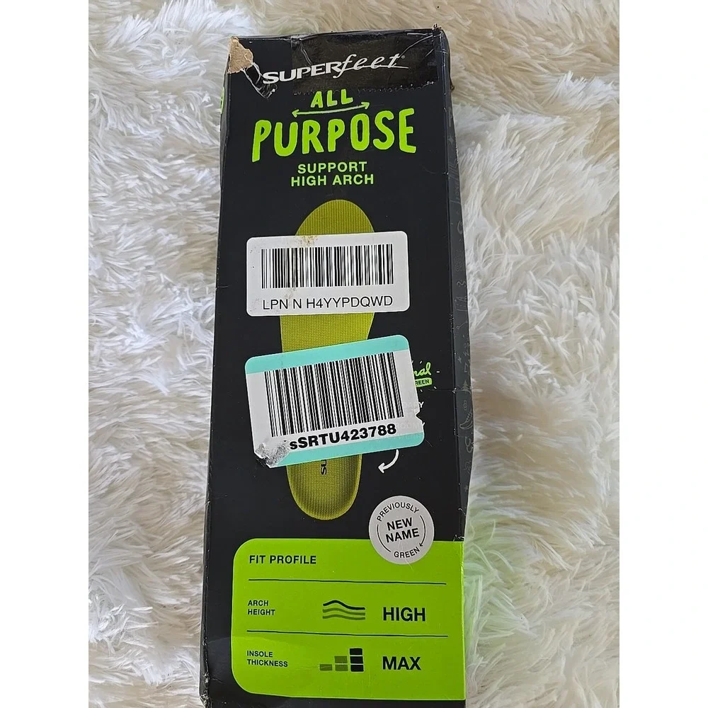 Superfeet All Purpose Memory Foam Support Insoles, Size‎ B M 2.5-4 W 4.5-6